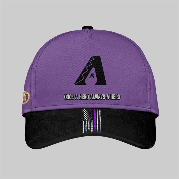 2025 Diamondbacks National Purple Heart Day Hat