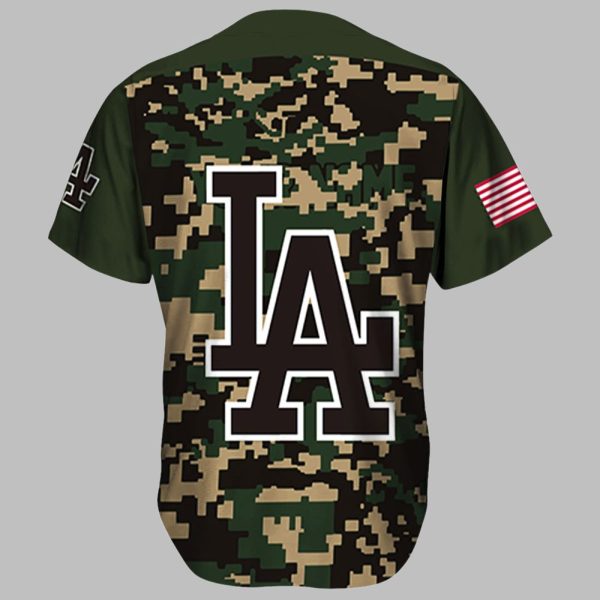 2025 Dodgers Military Appreciation Baseball Jersey 2