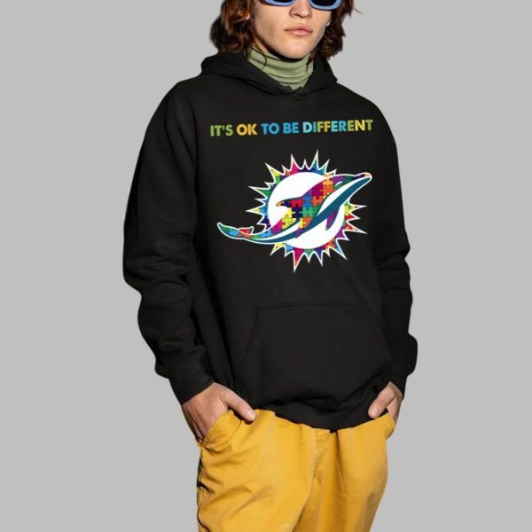 2025 Dolphins Its Ok To Be Different Shirt 2 1