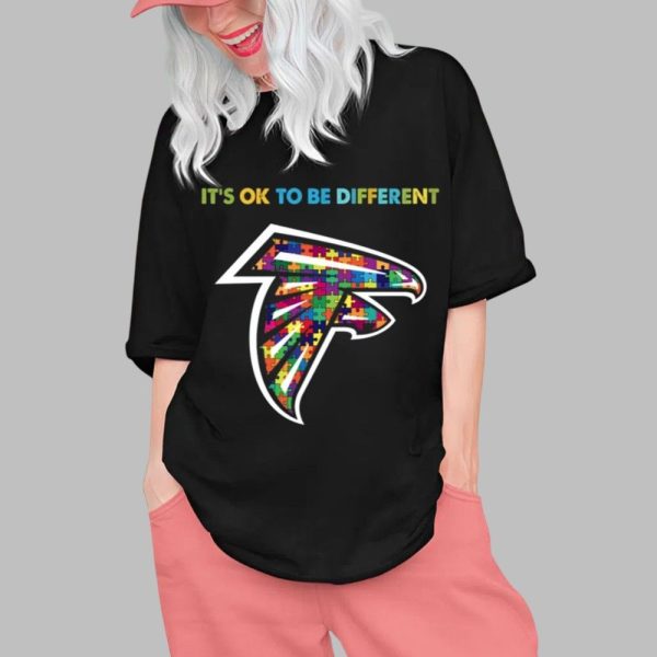 2025 Falcons Its Ok To Be Different Shirt 0 1