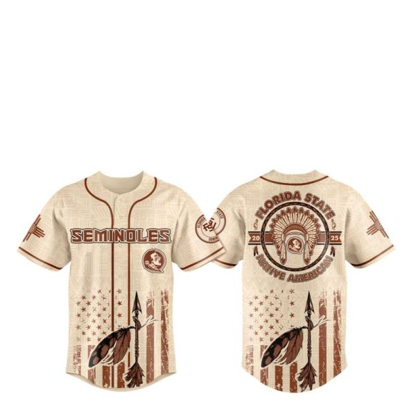 2025 Florida State Seminoles Native American Heritage Month Jersey 1 2