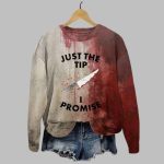 2025 Halloween Just a Reminder Bloody Printed Sweatshirt