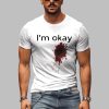 2025 Halloween Men's I'm Okay Printed T-Shirt