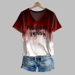 2025 Halloween Women's Bloody Problem Gelost T-Shirt