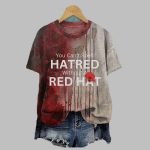 2025 Halloween You Can't Spell Hatred Without A Red Hat T-shirt