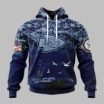 2025 KC Chiefs US Navy 250th Birthday Hoodie