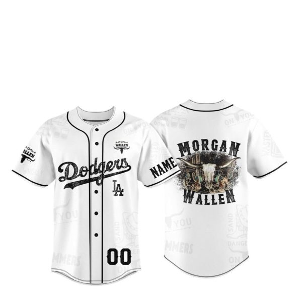 2025 LA Dodgers Morgan Wallen Jersey 1 2