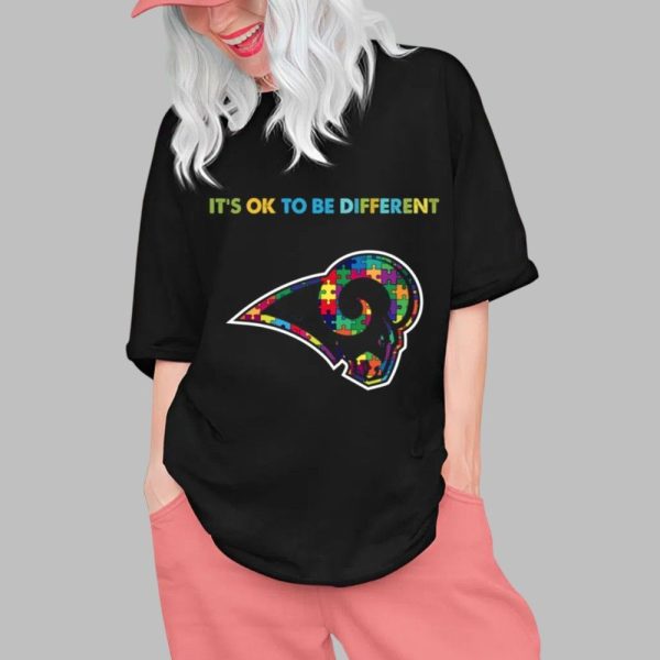 2025 LA Rams Its Ok To Be Different Shirt 0 1