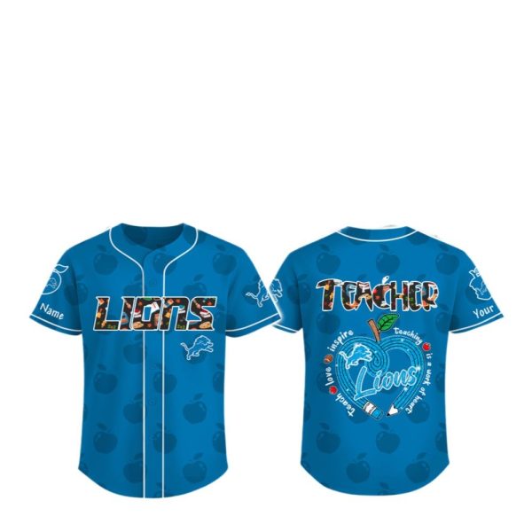 2025 Lions TEACHER APPRECIATION Jersey 1 2