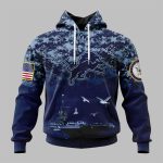 2025 Lions US Navy 250th Birthday Hoodie