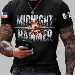 2025 Men's Midnight Hammer B-2 Short-sleeved T-shirt