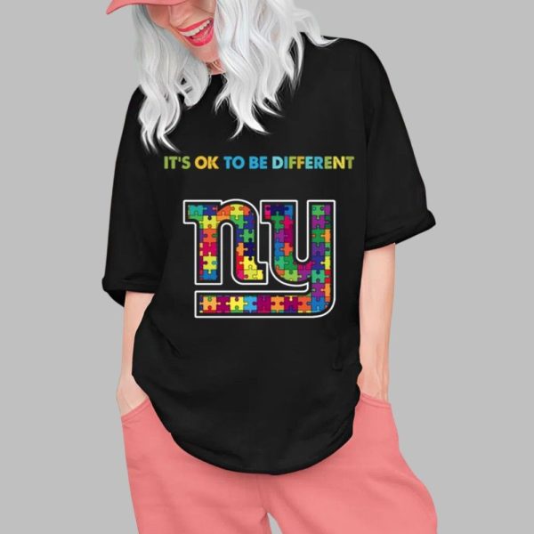 2025 NY Giants Its Ok To Be Different Shirt 0 1