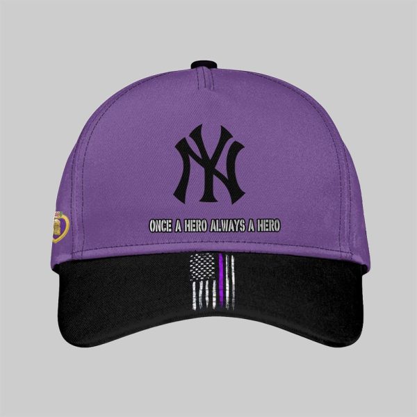 2025 NY Yankees National Purple Heart Day Hat