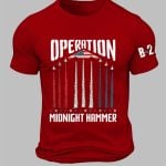 2025 Operation Midnight Hammer B-2 Printed T-shirt