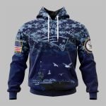 2025 Patriots US Navy 250th Birthday Hoodie