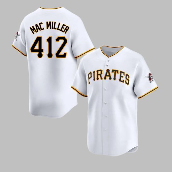 2025 Pirates Mac Miller 412 Jersey 2