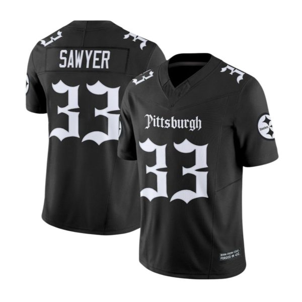 2025 Pittsburgh Sawyer Steel City Gothic Jersey 1 2