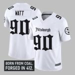 2025 Pittsburgh Watt Born From Coal Forged In 412 Jersey