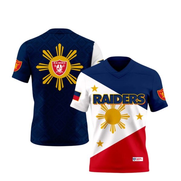 2025 Raiders Celebrating Filipino Heritage Night Jersey 1 2
