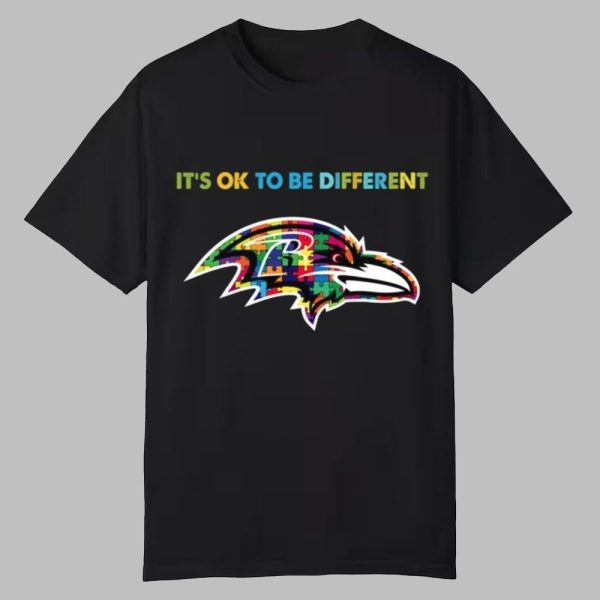 2025 Ravens It's Ok To Be Different Shirt