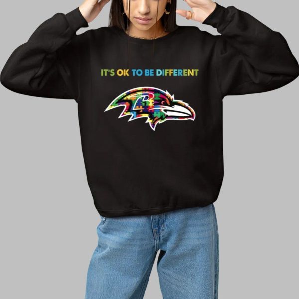 2025 Ravens Its Ok To Be Different Shirt 1 1