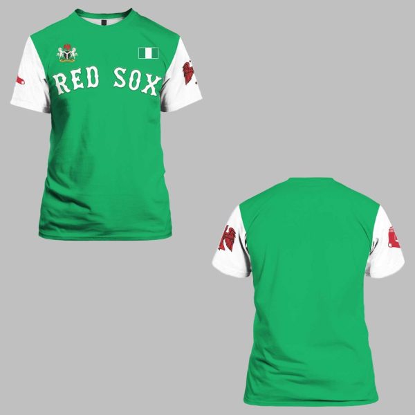 2025 Red Sox x Nigerian Heritage Celebration Shirt 0