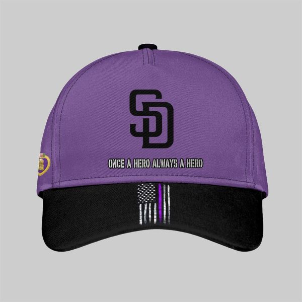 2025 SD Padres National Purple Heart Day Hat