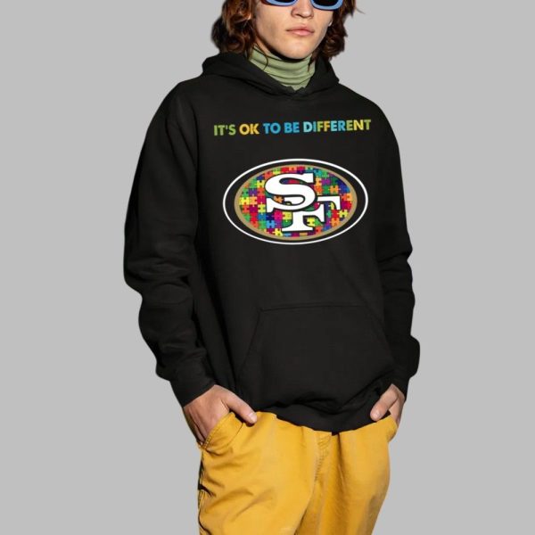 2025 SF 49ers Its Ok To Be Different Shirt 2 1
