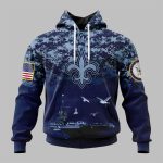 2025 Saints US Navy 250th Birthday Hoodie