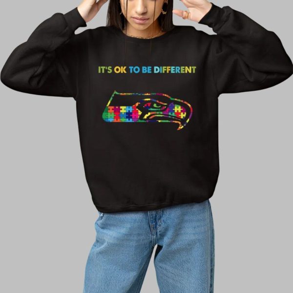 2025 Seahawks Its Ok To Be Different Shirt 1 1
