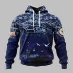 2025 Seahawks US Navy 250th Birthday Hoodie