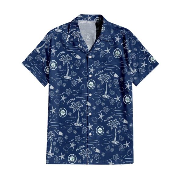 2025 Seattle Mariners Aloha Paradise Hawaiian Shirt 1 2