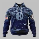 2025 Steelers US Navy 250th Birthday Hoodie