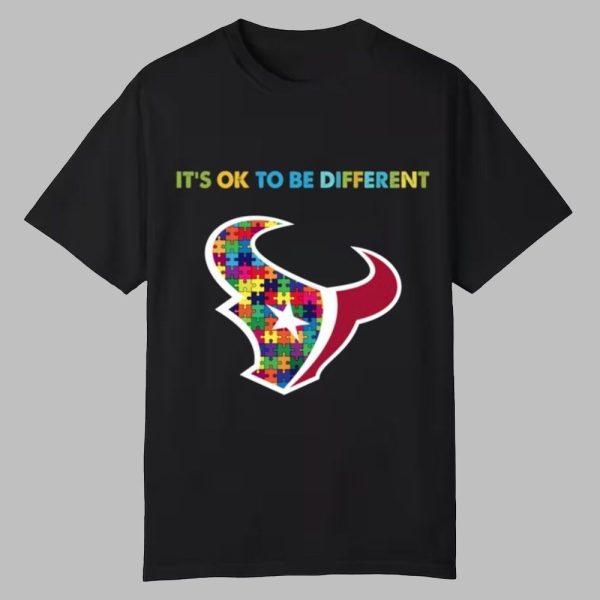 2025 Texans It's Ok To Be Different Shirt