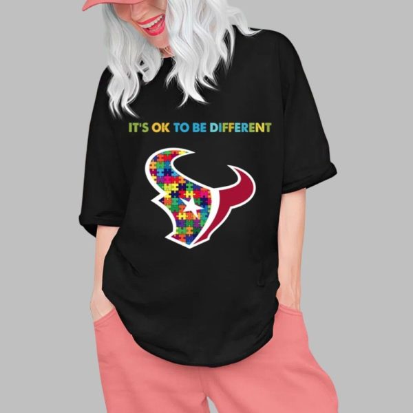 2025 Texans Its Ok To Be Different Shirt 0 1