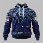 2025 Texans US Navy 250th Birthday Hoodie