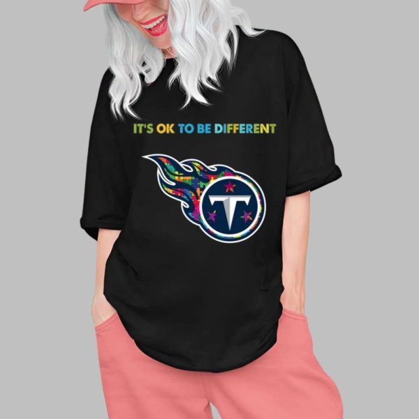 2025 Titans Its Ok To Be Different Shirt 0 1
