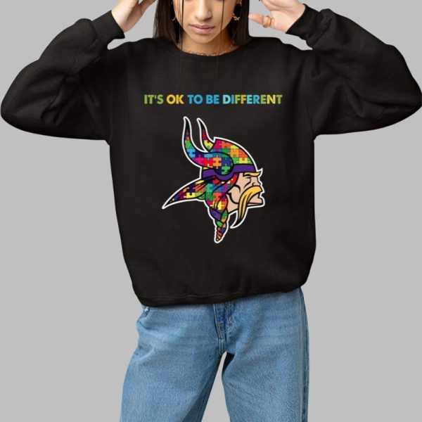 2025 Vikings Its Ok To Be Different Shirt 1 1