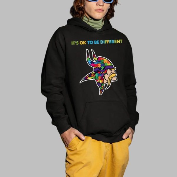2025 Vikings Its Ok To Be Different Shirt 2 1