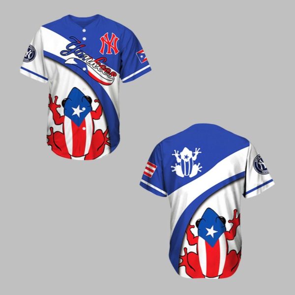 2025 Yankees Puerto Rican Heritage Baseball Jersey 1 1