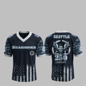 2025 Seahawks US Navy 250th Birthday Jersey 1 1