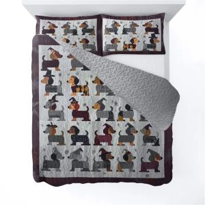 Dachshund Halloween All Season Bedding Set