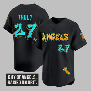 LA Angels Trout Raleigh Graffiti 2025 Jersey 1 1
