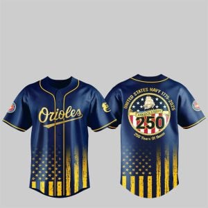 1 Orioles US NAVY 250th Birthday Celebration Jersey
