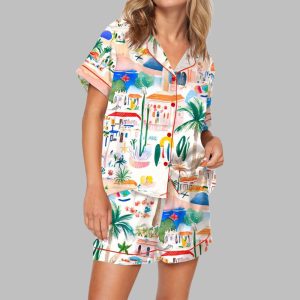 Italian Mediterranean Beach Pajama Set 1