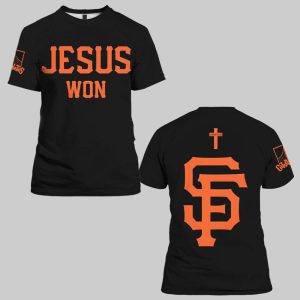 SF Giants Jesus Won Shirt 2025 0