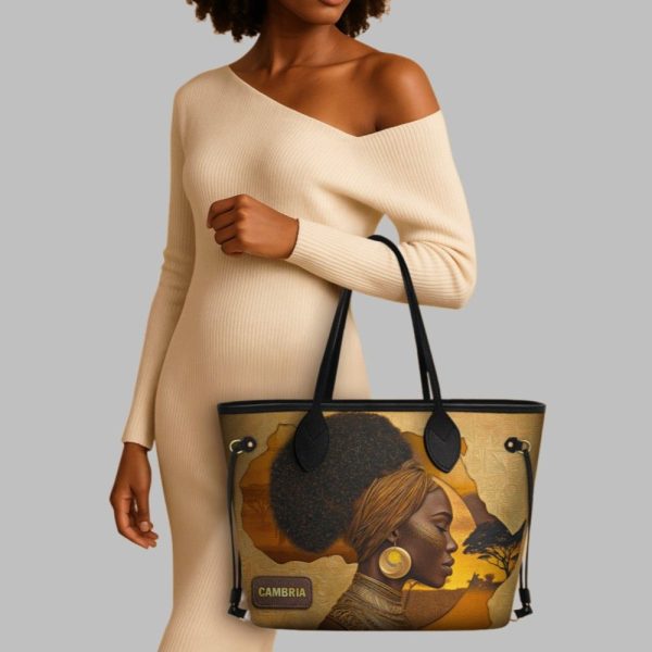 African Tribe Woman Shopper Tote 1 1