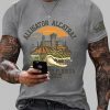 Alligator Alcatraz Everglades Florida 2025 Printed Short Sleeve Shirt 4