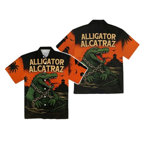 Alligator Alcatraz Everglades Florida Hawaiian Shirt 1 2