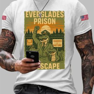 Alligator Alcatraz Funny Florida Everglades Dark Humor T-shirt 2025